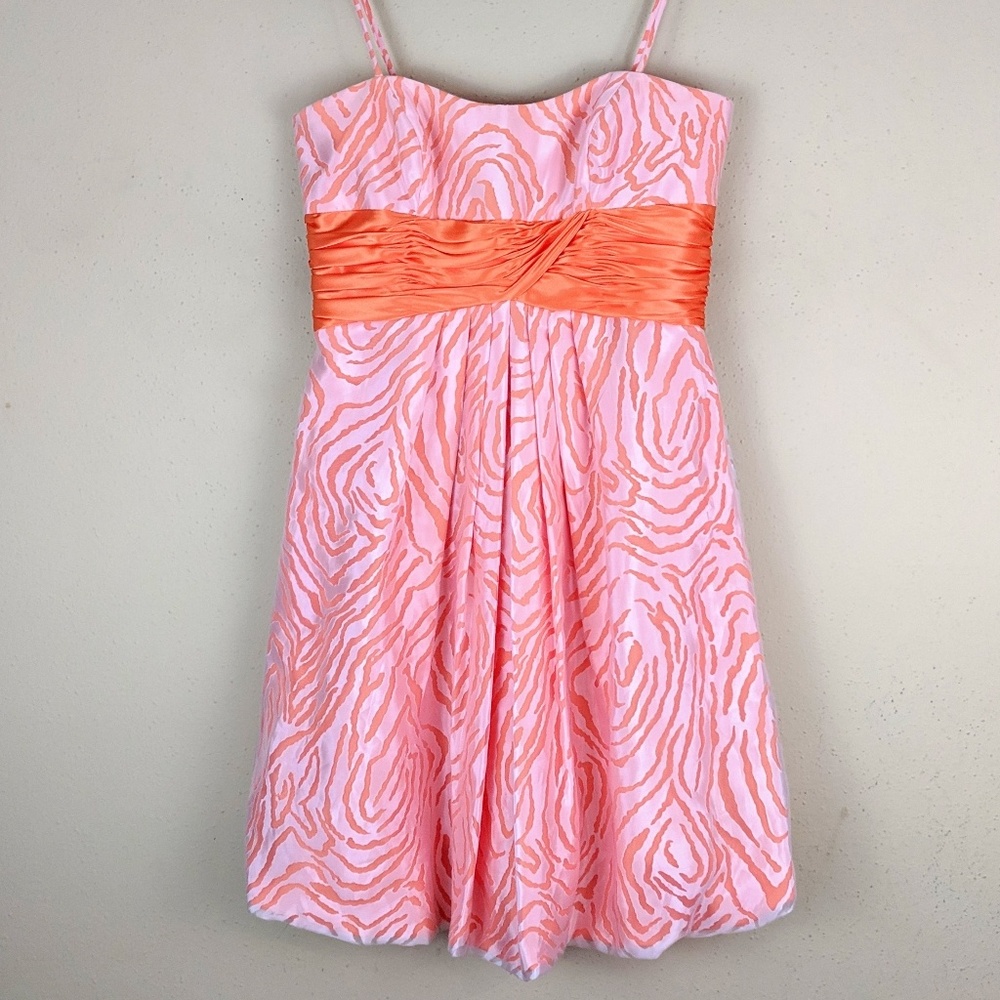 David's Bridal Party Dress Bridesmaid Bubble Hem 6